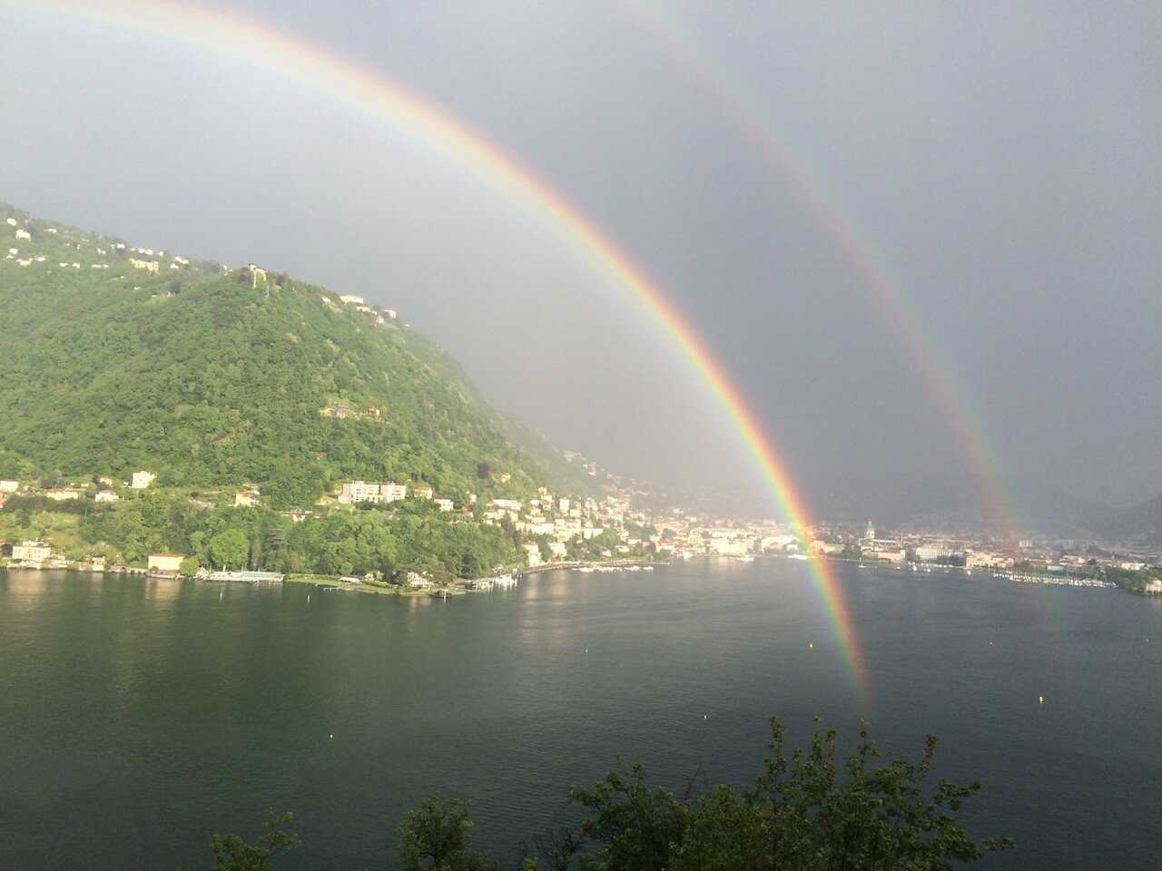 Rain on Lake Como