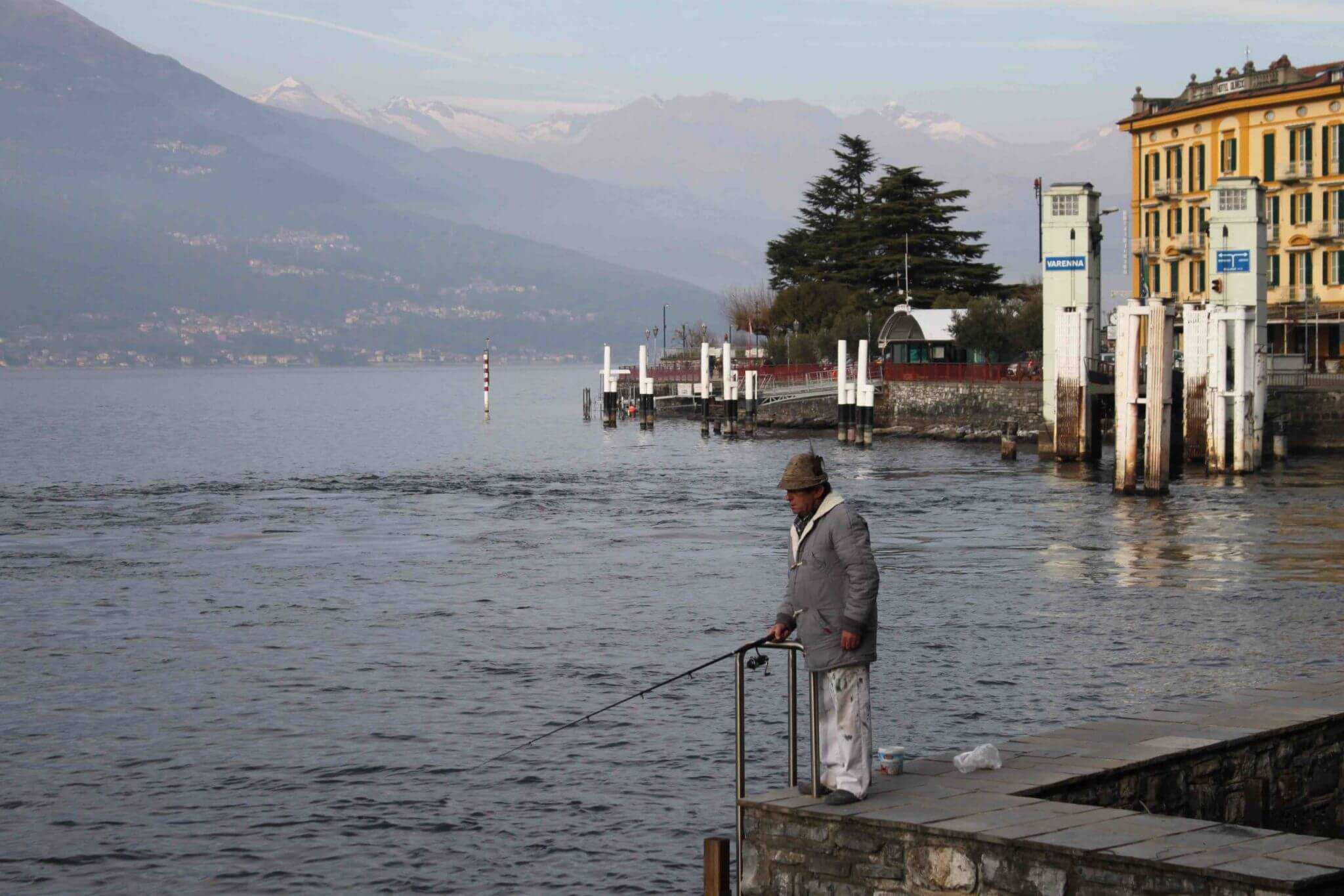 Fishing on Lake Como