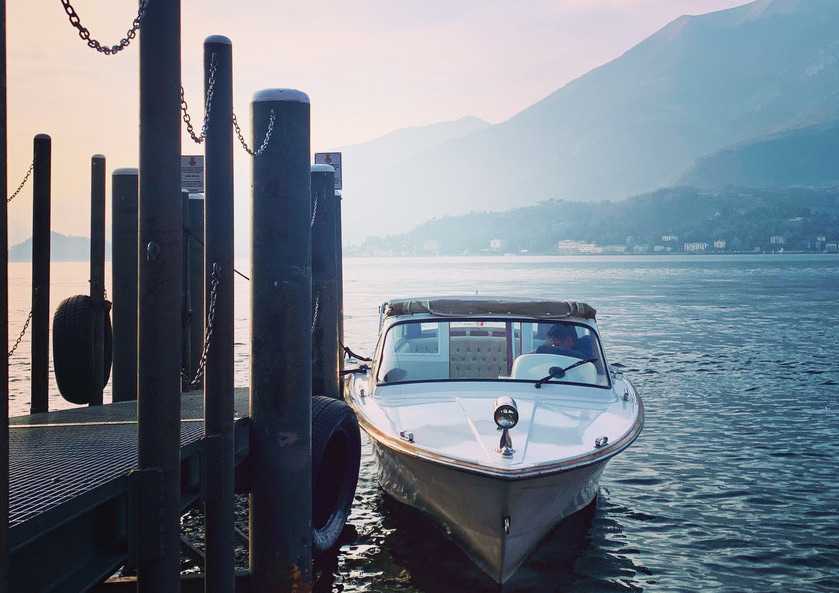 Boat Lake Como