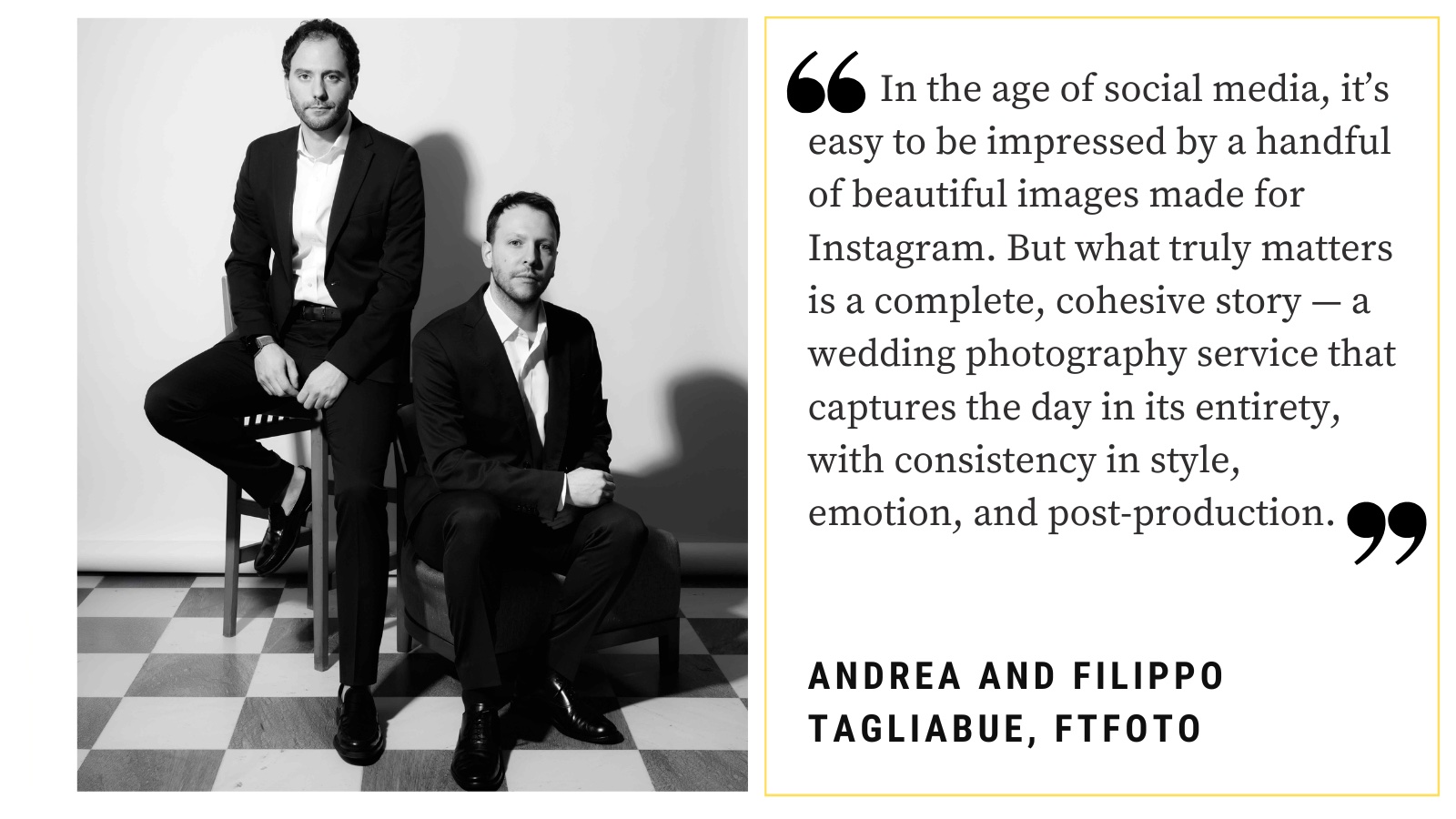 Andrea and Filippo Tagliabue